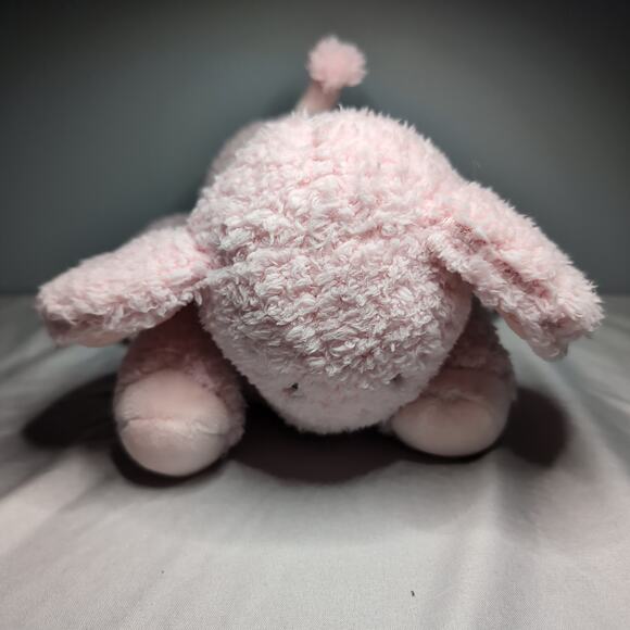 Hallmark Rosebud Elephant Plush Pink Sherpa Polka Dot Ears Very Soft Stuffed Toy - Picture 6 of 16